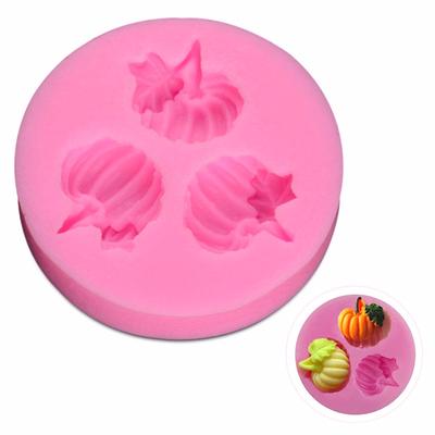Moule à gâteau Fondant en Silicone, citrouille d'halloween, moule artisanal au chocolat, DIY