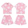 Mehrfarbiges Frühjahrs-Kapok-Schaumstoffdruck-Unisex-Freizeitset