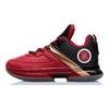 Li Ning Wade Way Salute Basketball Shoes Comfortable Anti-Slip Shock Absorbing Durable Mid-Top Kids Sneaker Red Black YKBQ034-7