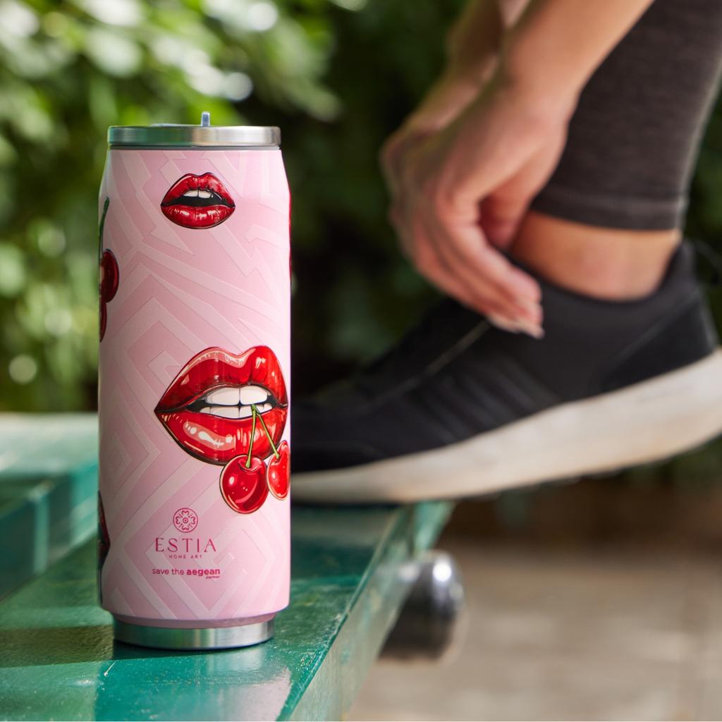 Kubek Termiczny Ze Słomką 500 Ml Blush Pop