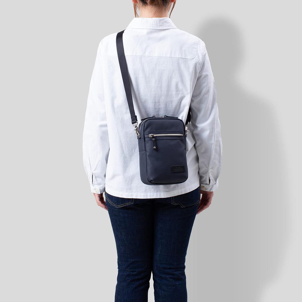 Heart Made Factory Mini Coated Polyester Shoulder Bag, Stylish Series, FY-0525 (Navy)