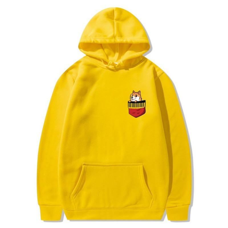 2025 trendy new pocket dog sweater spring and autumn men's and women's jackets street trendy hip-hop singer hoodie