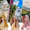 Full Face Sun Protection Hat Outdoor Women Summer Sunshade Visor Big Hat with Neck Protection Shawl for Fishing Hiking Hat