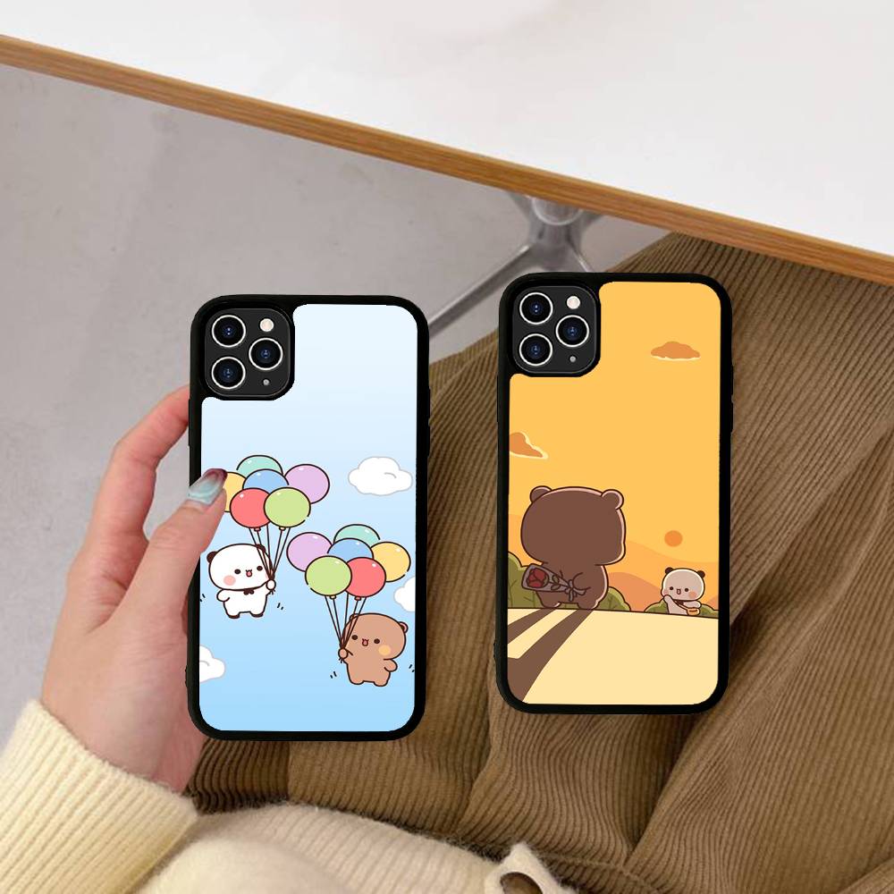 Cute Bubu Dudu Cartoon Phone Case For Iphone 11 12 13 14 15 Pro Max 17 16 Plus Hard PC+TPU Back Cover