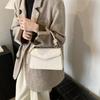 Chic Minimalist Korean Style Handbag In Black Khaki Brown White And Pink Perfect For Everyday Use