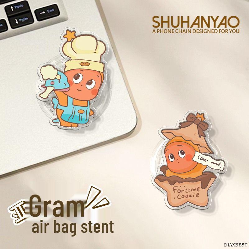 Star People Retractable Rotatable Phone Stand: Cute, Funny, Adhesive Airbag Support for Desk and Drama Watching.