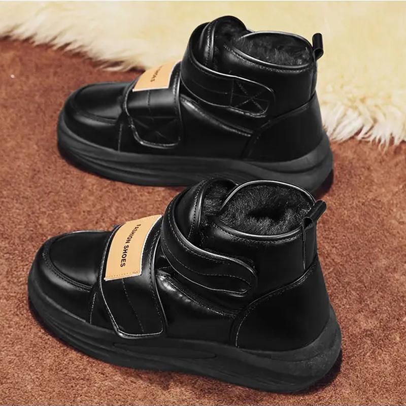 Модные мужские ботинки из бархата — фото 4