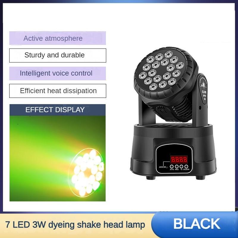18 LED Bar Tavern 3W Voice Controlled Rotating Lamp KTV Strobe Atmosphere Light Dyeing Moving Head Light