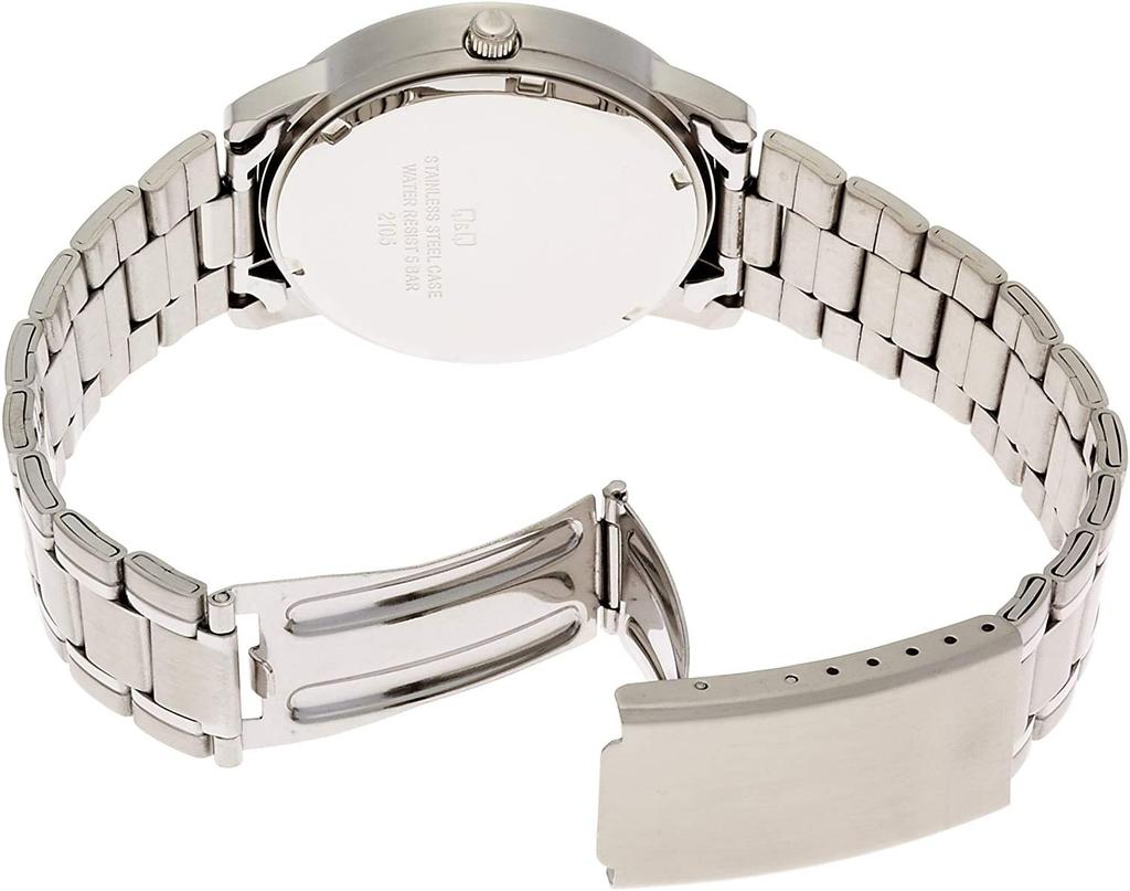 Citizen Analog Silver Watch Q&Q W474-204 Men's