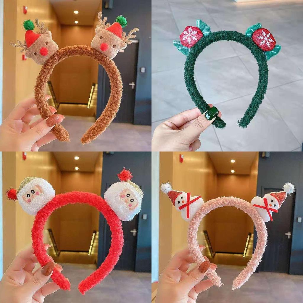 Headbands Sweet Style Cute Snowman Elk  Hair Accessories Decoration Christmas