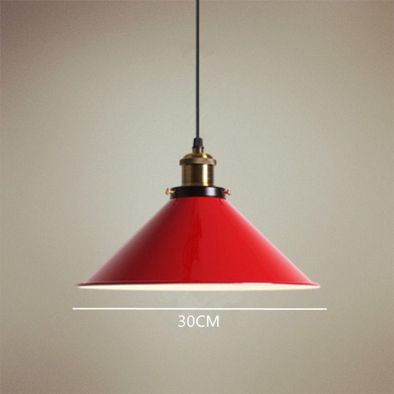 Red Retro Nordic Industrial Chandelier - Ideal for Milk Tea Shops, Bars, Restaurants, and Cafes.