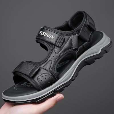 2024 Summer New Men's Sports Style Casual Sandals Men's Velcro Open-toed Beach Sandals 8208