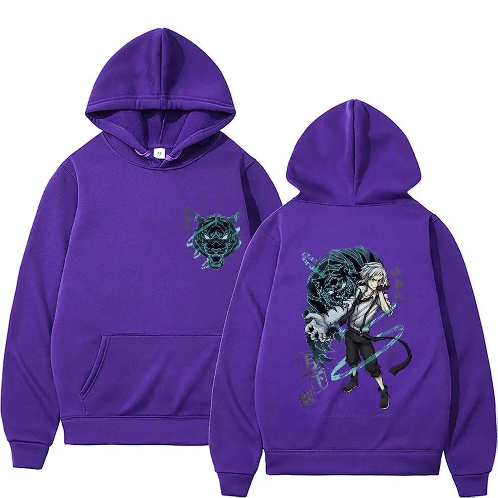 Anime Bungo Stray Dogs Nakajima Atsushi Graphic Print Hoodie Unisex Vintage Unisexga Sweatshirt Unisex Casual Oversized Hooded Pullover