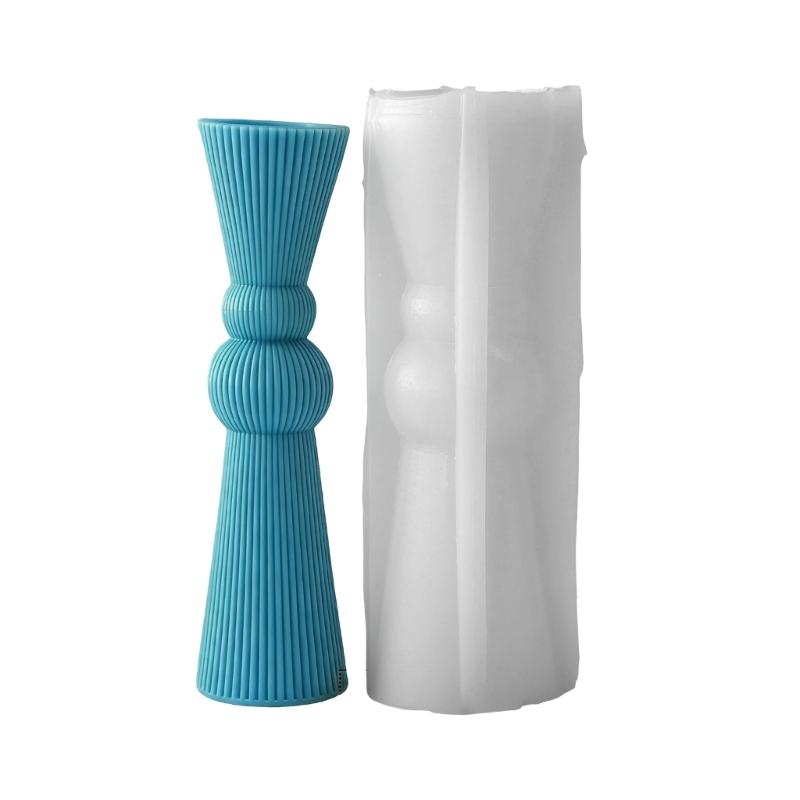 Artistic Striped Roman Column Silicone Mould For Handmade Candle Home Decoration And Craft Projects