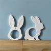 Reusable Easters Rabbits Silicone Mould Easy Cleaning For Car Decoration Candle Making And Holiday Craft