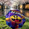 Custom Name Personalized PAC MAN Print Umbrella, Auto Open Close, 8‑Rib Sturdy Frame, Commute Camping Hiking Use, Birthday Gift