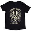 Guns N Roses T Shirt Top Hat Skull and Pistols Las Vegas Official Womens Black S