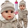 MarioToys Doll Baby Talks and Sings In Polish 45cm+pacifier+bottle 742