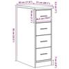 VidaXL Armoire de rangement de garage sonoma gris 30x51x85 cm bois pin, armoire, armoire à outils, armoire basse, armoire de 860585