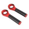 1 Paire d'Embouts de Guidon avec Couvercles Embouts de Poignée en Fibre de Carbone pour Guidon de Diamètre 22,2 mm Vélo de Montagne Rouge