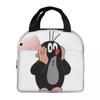 Borsa Pranzo Termica Carina e Felice della Talpa Krtek per Donne Ufficio Borsa Frigo Contenitore Termico per Cibo Borsa Tote Contenitori Portatili per Pranzo