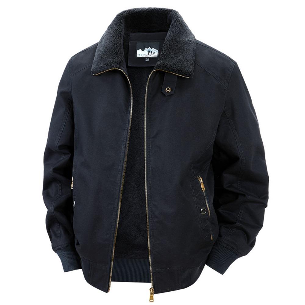 

Men Cotton Jacket 2025 Retro Versatile Lamb Fleece Thickened Anti Cold Warm Collar Coat Outdoor Casual Winter Wear Cotton Jacket 4XL