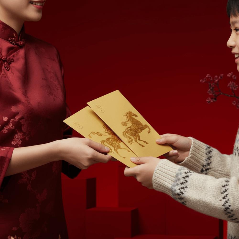 8pcs Traditional Horse Year Red Envelopes Cartoon Blessing Red Packets Lucky Symbols Paper Red Pocket Chinese New Year