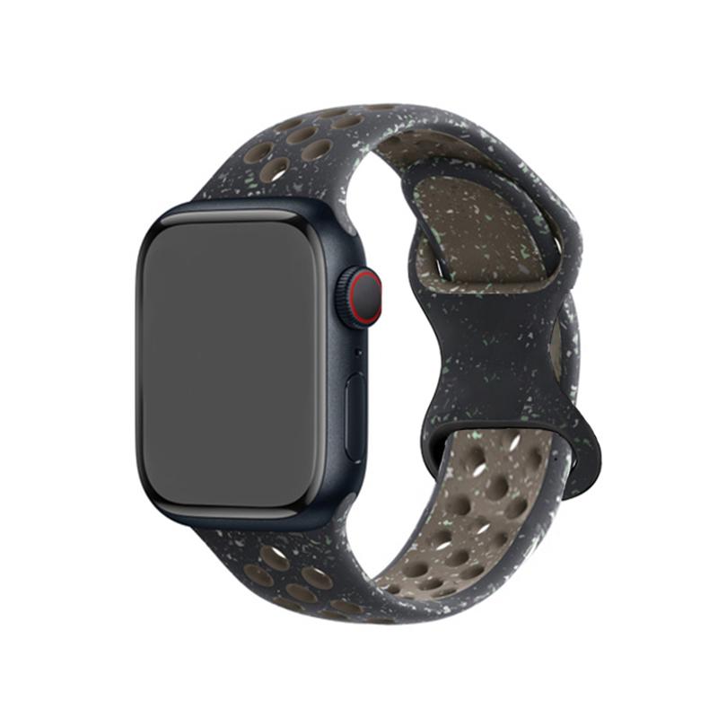 

Original Sport Rubber Strap for Apple Watch Band 49mm 45mm 44mm 42mm 38mm Colored Particles Band for IWatch 9 8 7 6 5 SE Ultra 2 38mm 40mm 41mm