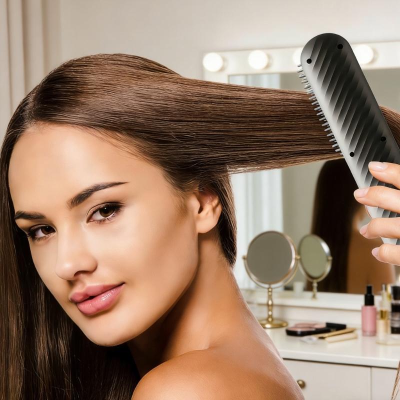 Ionic Charging Hair Styling Comb With Fast Heat Up ABS Materials Anti Burn Shield For Home And Travel Use
