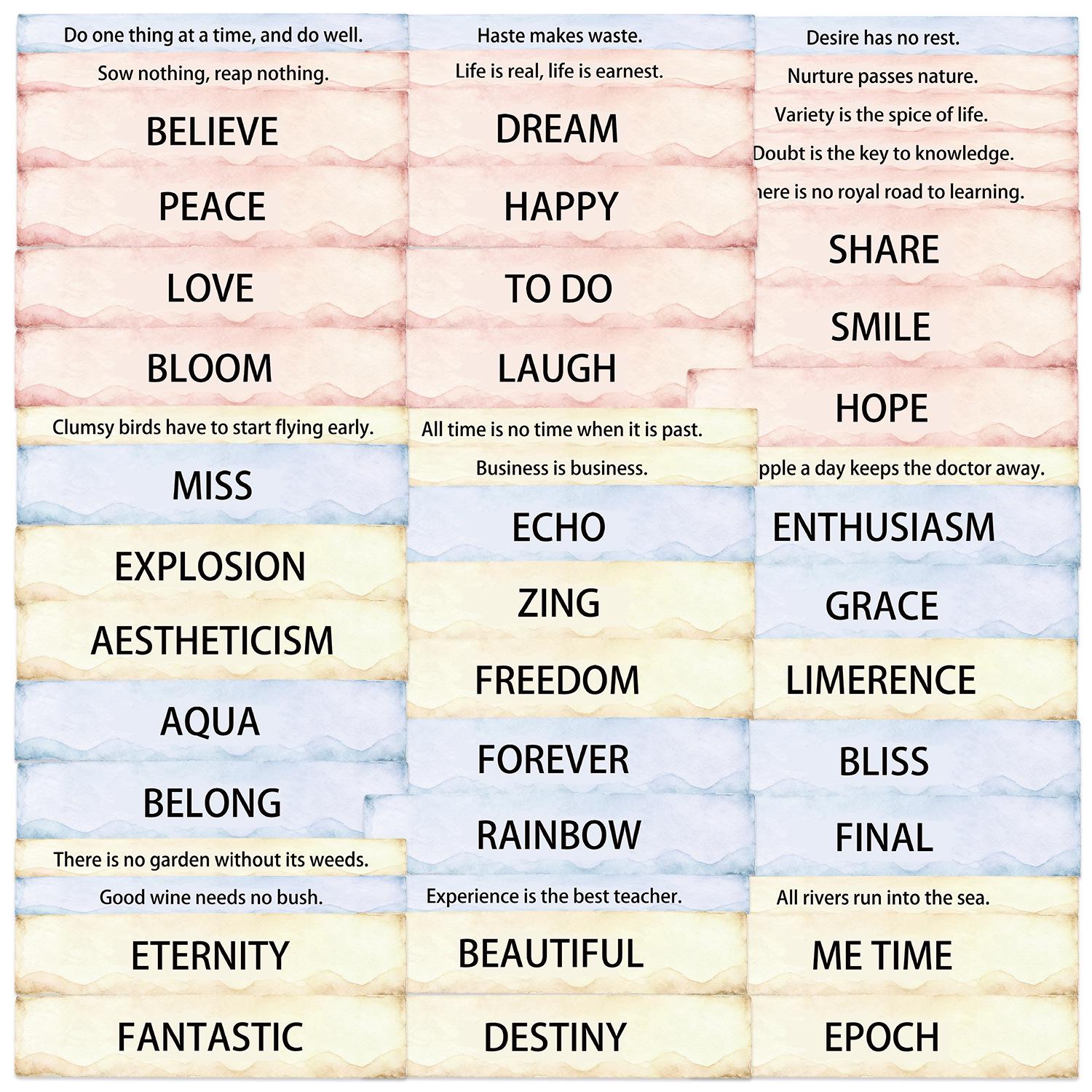 50pcs Retro English Graffiti Stickers: Waterproof Adhesive for Diary, Scrapbooking, and Phone Cases YCK383