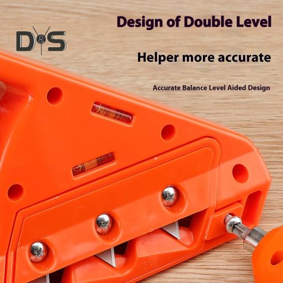 Tăietor rapid pentru gips-carton cu mâner ergonomic, ușor de utilizat, rindea pentru șanfrenare la 45/60 de grade, instrument de tăiere a lemnului