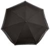 LANVIN en Bleu Folding Umbrella Border Made in Size F [MOONBAT] (LBANR) Men's [Automatic Open/Close] Pre-dyed Pattern, Gray, Japan, (FREE)