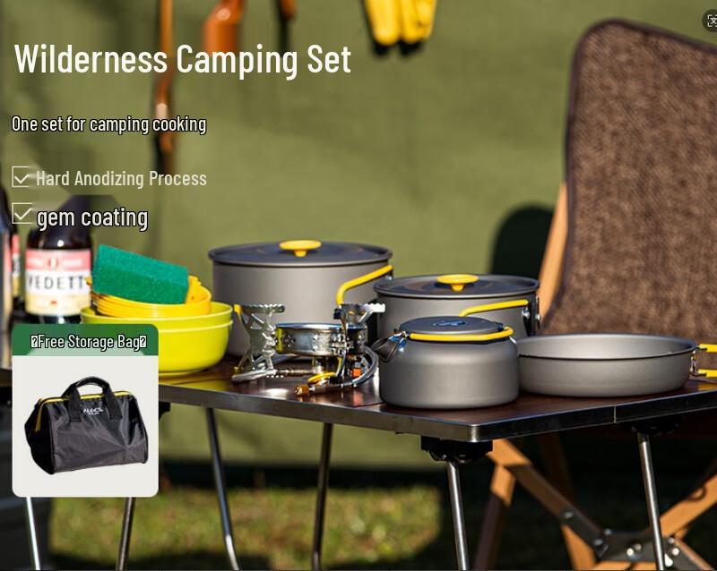 ALOCS 3-4 Person Camping Cookware Set