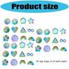 36Pieces Anxiety Sensory Sticker with Textured Sticker Calming Sticker for Kids Adults Anxiety Relief Sensory Strips