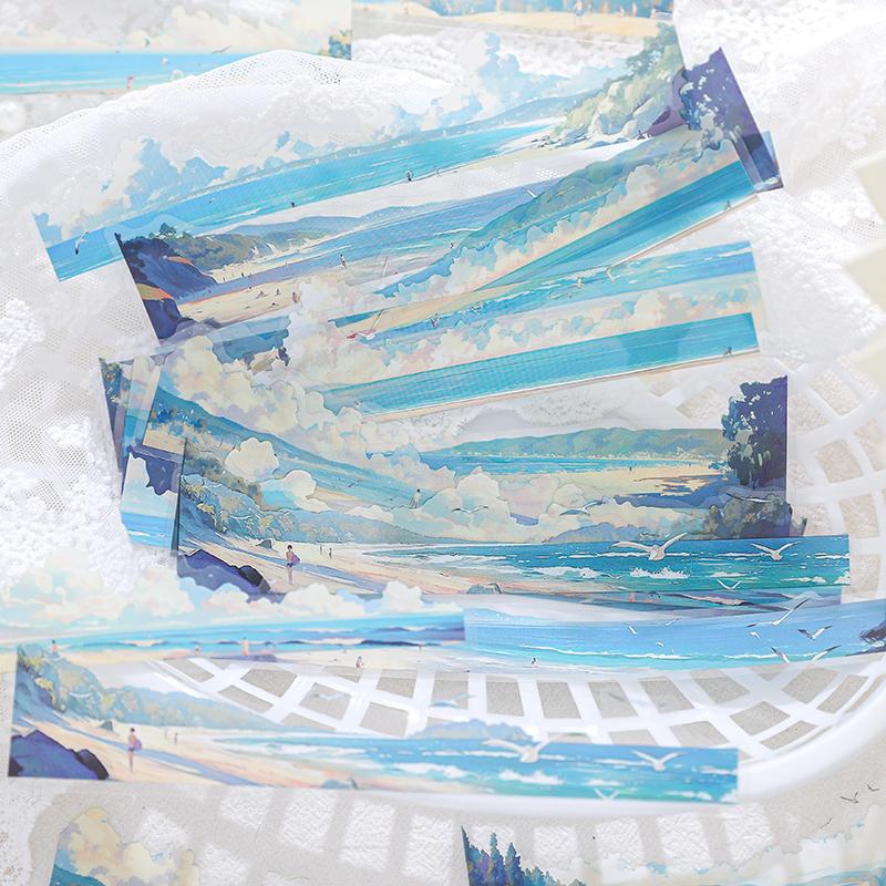 Journal GO 20pcs/lot Natural Scenery Stickers Beautiful Landscape Sticker Pack natural scenery Junk Journal DIY Scrapbooking