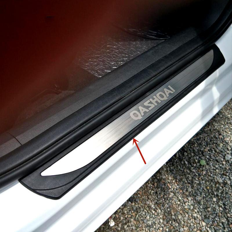 Für Nissan Qashqai J12 2024 Hintertür Kofferraum Stoßfänger Einstiegsleiste Pedal Schutzleiste Abdeckung Verkleidungen Autozubehör