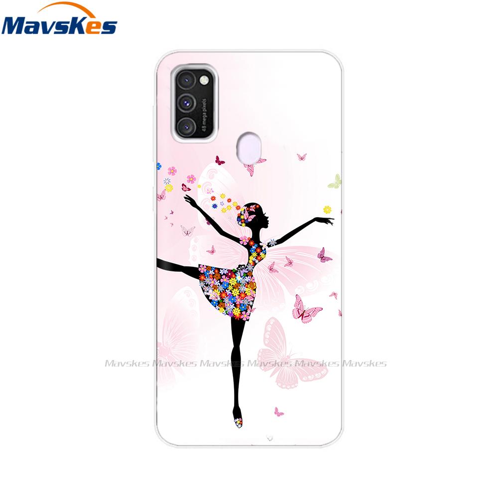 For Samsung Galaxy M21 Case Back Cover Soft Silicone TPU Phone Case For Samsung Galaxy M20 M21 M30 M30s M31 Case Cover Bumper