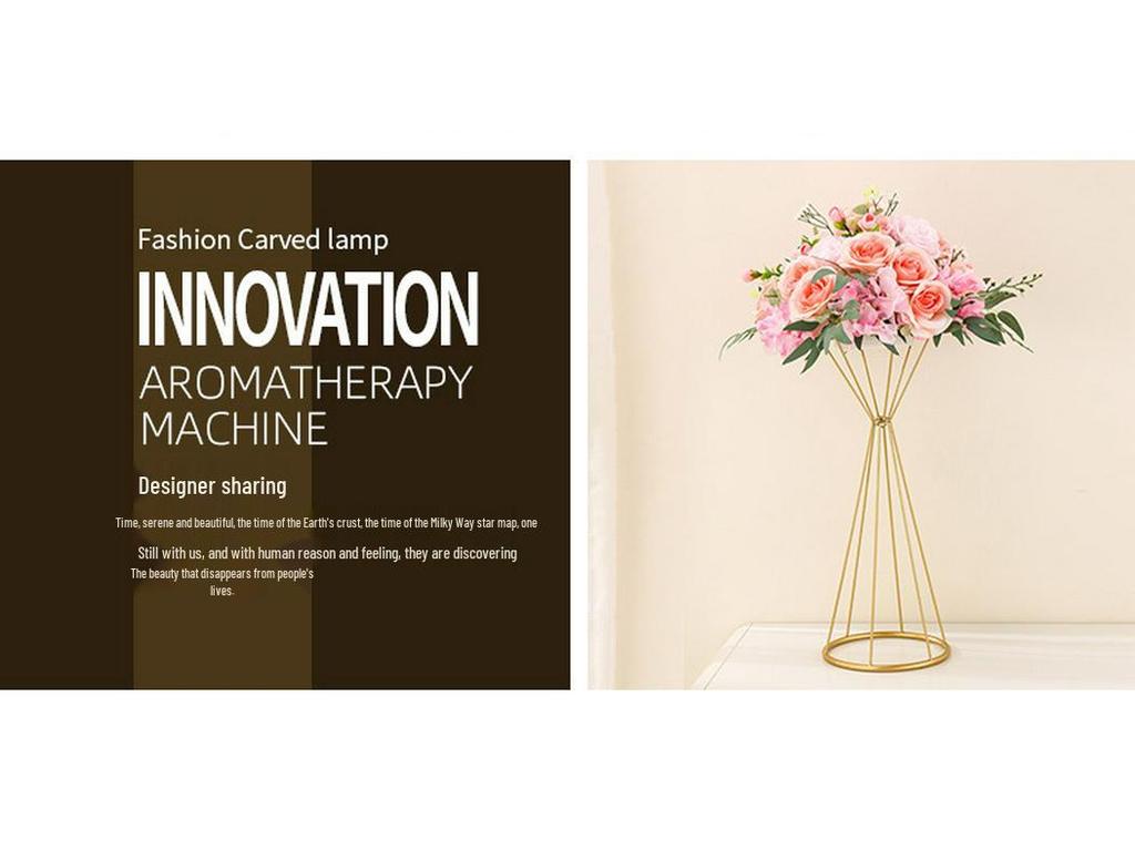 Metal Tabletop Floral Arrangement Stand for Weddings and Events