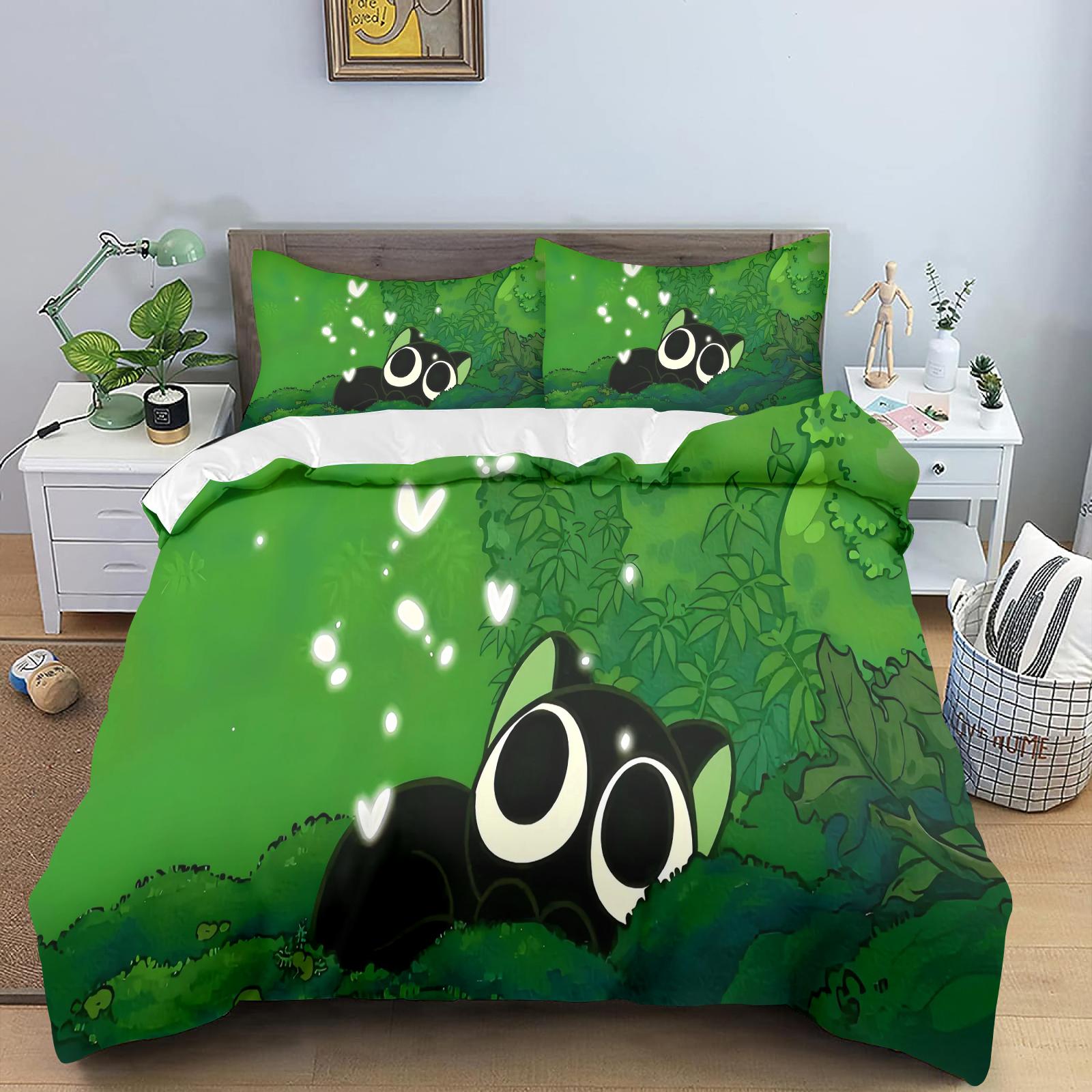 

Comforter Luo Xiaohei Printed Polyester Children 3D Children S King Size Bedding Cute Printed Cartoon Home Comforter (quilt)-EU Single(135*200cm)3pcs