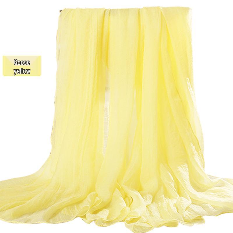 Versatile Summer Red Silk Scarf: Multifunctional Imitation Silk Shawl, Sunscreen Beach Towel, Dancing Gauze Scarf for Women