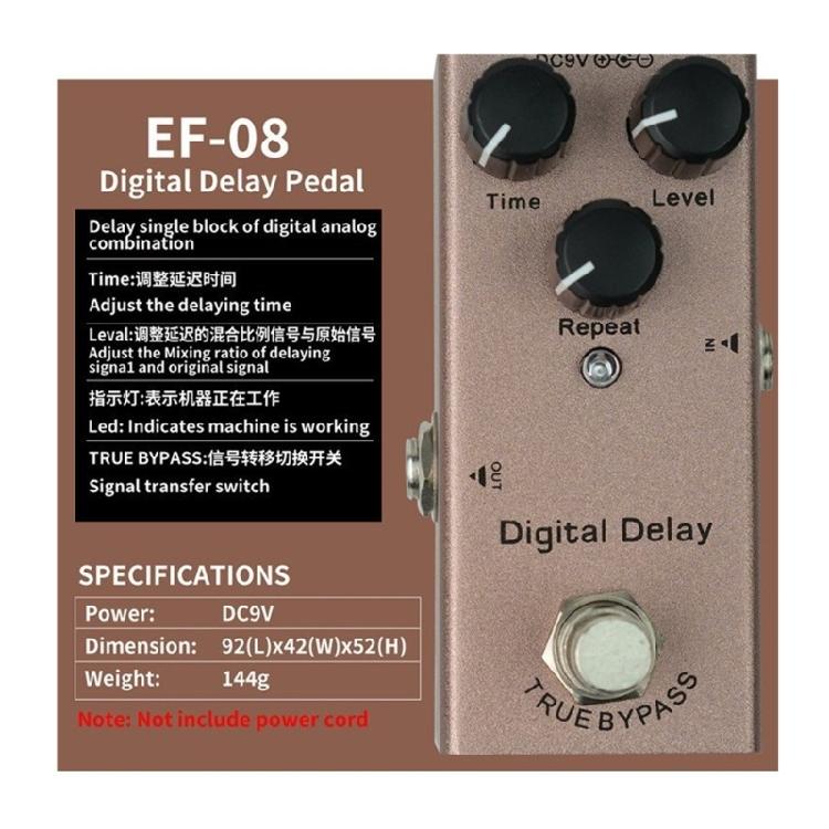 Electric Guitar Effects Pedal Single Type 9V Guitar Vintage Overdrive Effects Pedal for Stage Live Studio Easy to Use