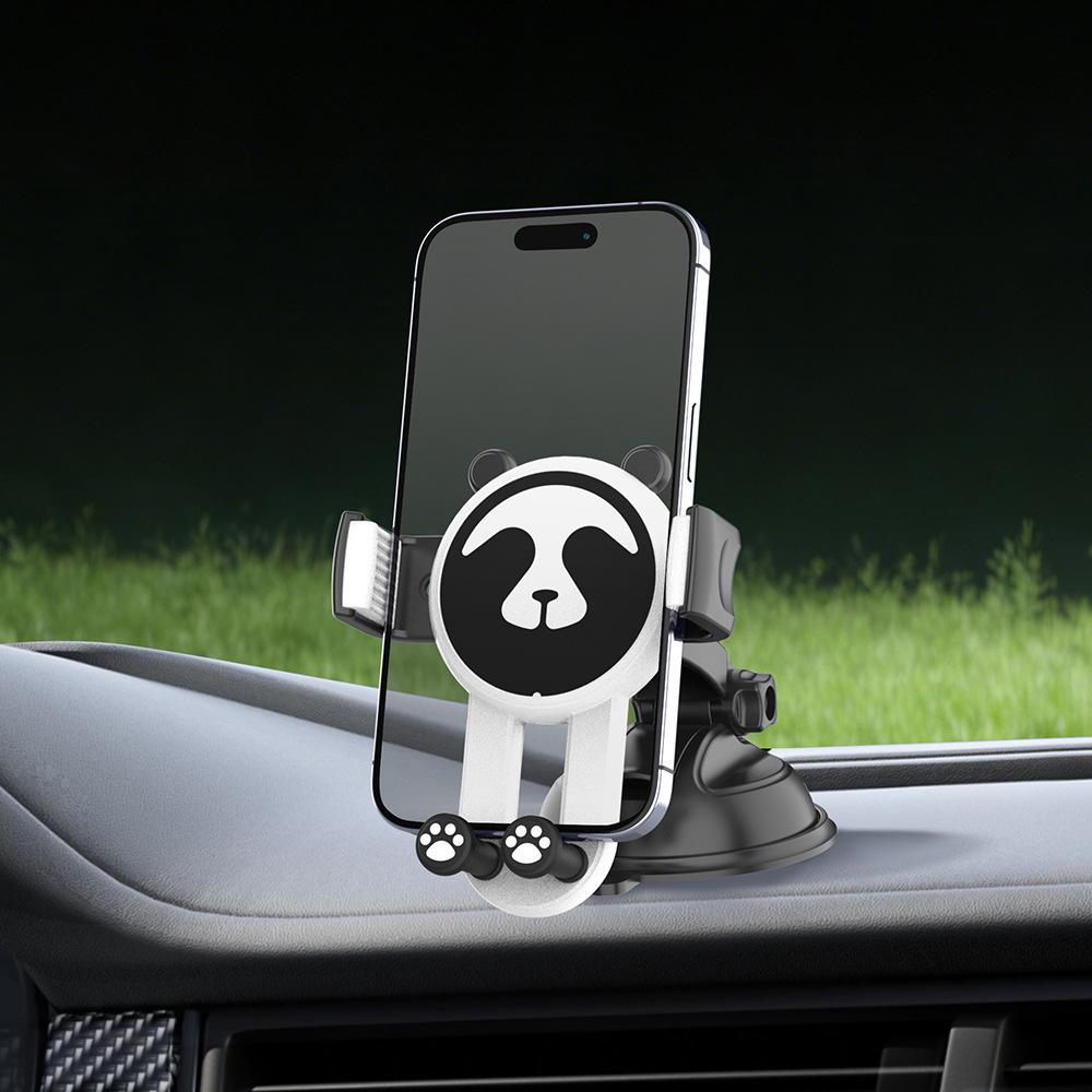 Car Dashboard Phone Holder with Suction Cup - Multi-Functional Navigation Bracket
