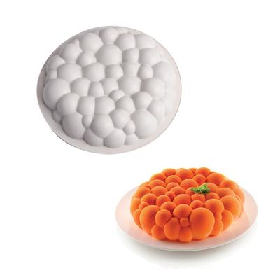 1 Pc Three-dimensional Round Cloud Auspicious Cloud French Mousse Silicone Cake Mold, Pudding Jelly Mold, Baking Supplies
