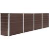 VidaXL Planter 320x40x77 Cm Galvanized Steel Brown