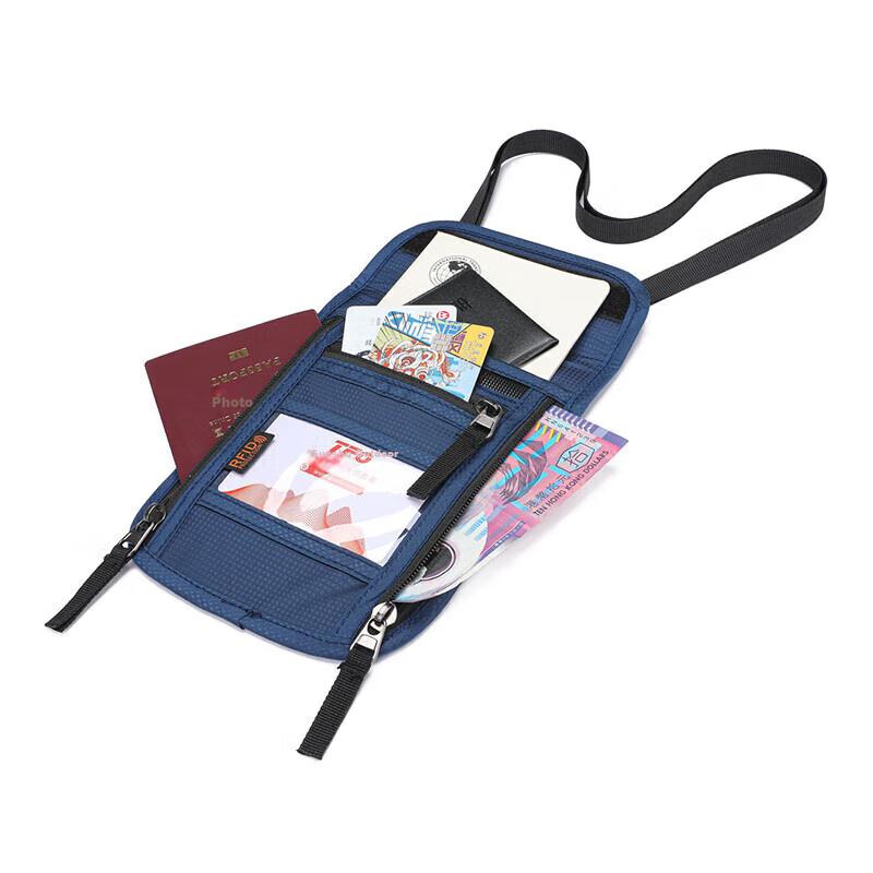 TFO Travel Document/Passport Bag, Neck Strap, Multifunctional, Crossbody Bag, 9802408 Blue, 15.5*22cm