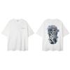 Stranger Things Masked Man Print Tee Men's American IH NOM UH NIT High Street Summer T-Shirt Casual Oversized Top