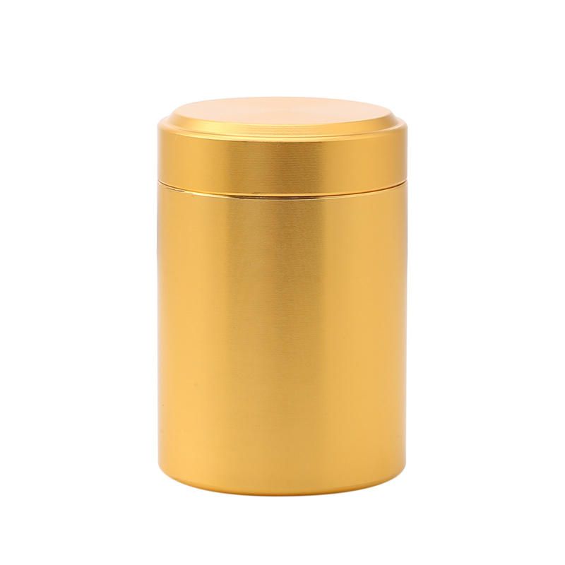 Aluminum Herb Stash Jar Airtight Smell Proof Stainless Steel Tea Container Box