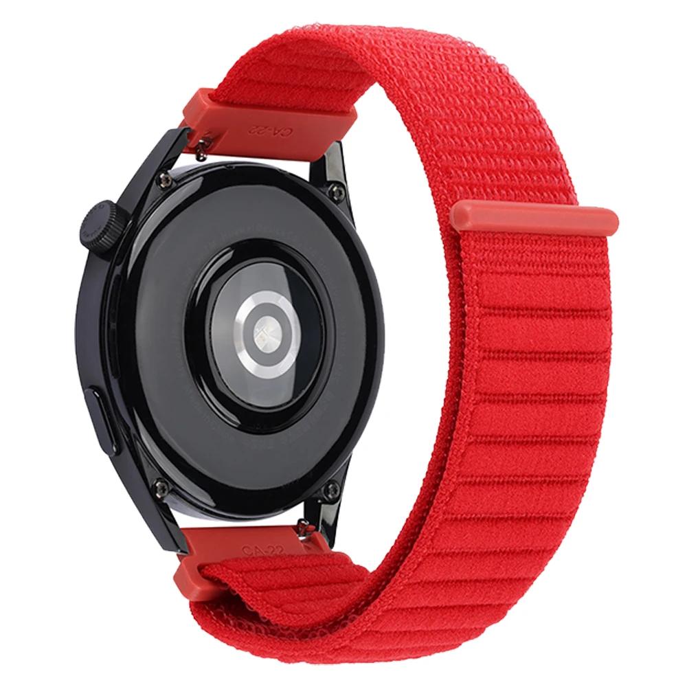 20/22mm Nylon Loop Strap For Samsung Galaxy Watch5 Pro/7 6 5 4 40mm 44mm/Watch3 45mm/Gear S3 Classic Replace Breathable Bracelet