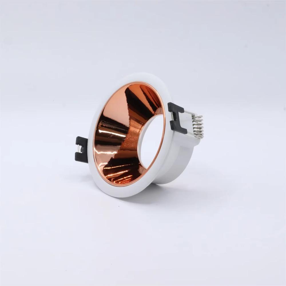 GU10 Spotlight Flush Mount Downlight Round Spotlight Ceiling Light Fixture GU10/G5.3 75mm Reflector Indoor Recessed Down Light