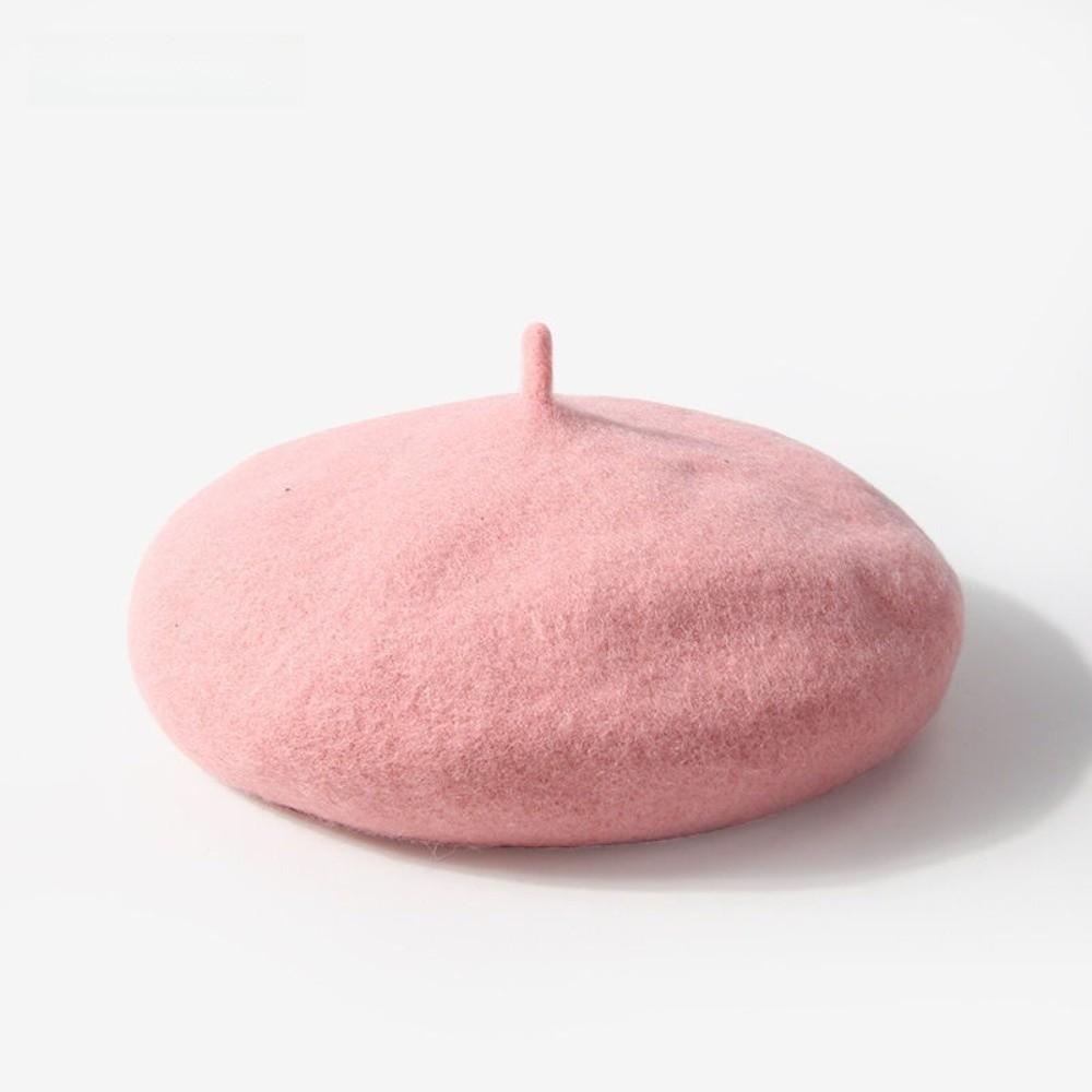 Woolen Warm Winter Kids Berets Solid Color Baby Pumpkin Cap Infant Winter Beanie  For Baby Girl